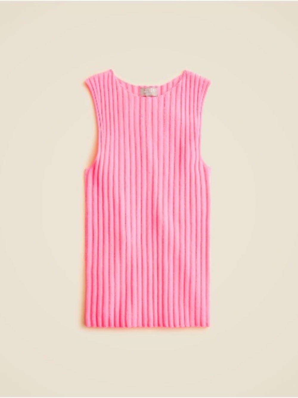 J.Crew Wide-rib cashmere sweater shell CO327